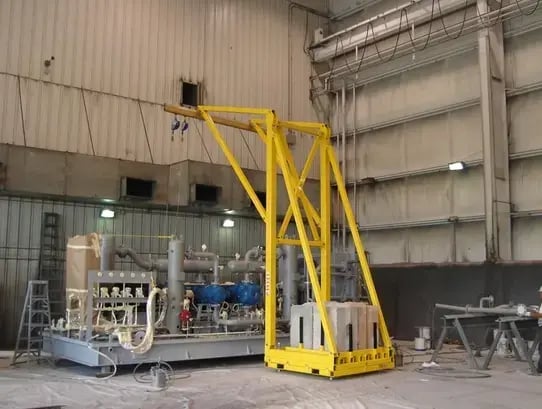 Counter-Weighted Rigid Rail Fall Arrest System