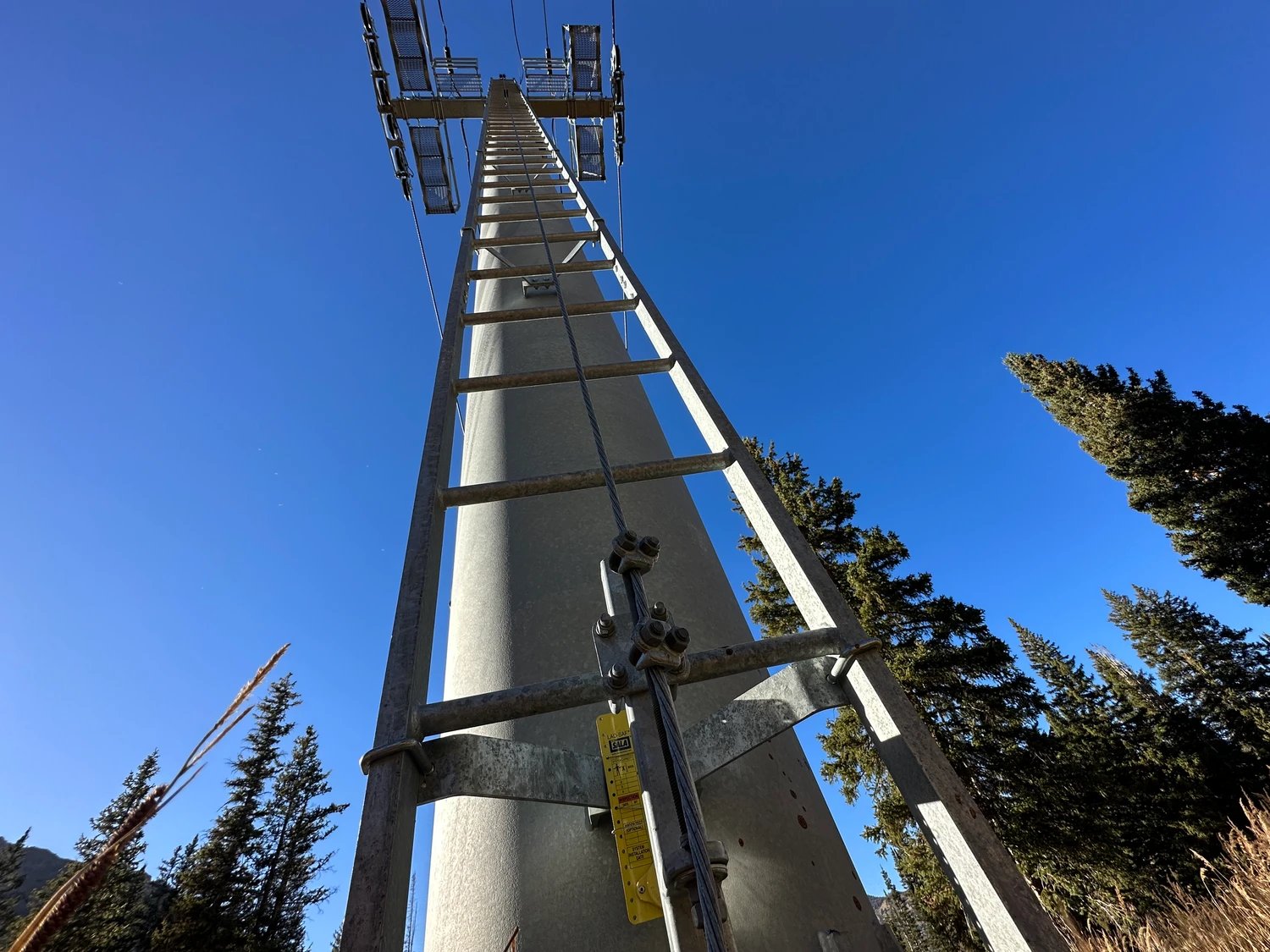 ski lift vertical lifelines ladder safety