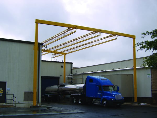 Overhead Triangular Truss and Truck Fall Protection
