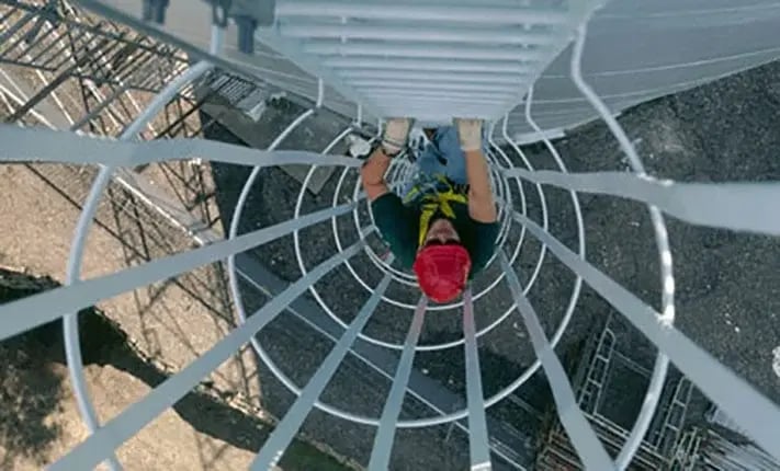 water tower ladder system