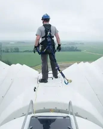 fall protection for wind turbines