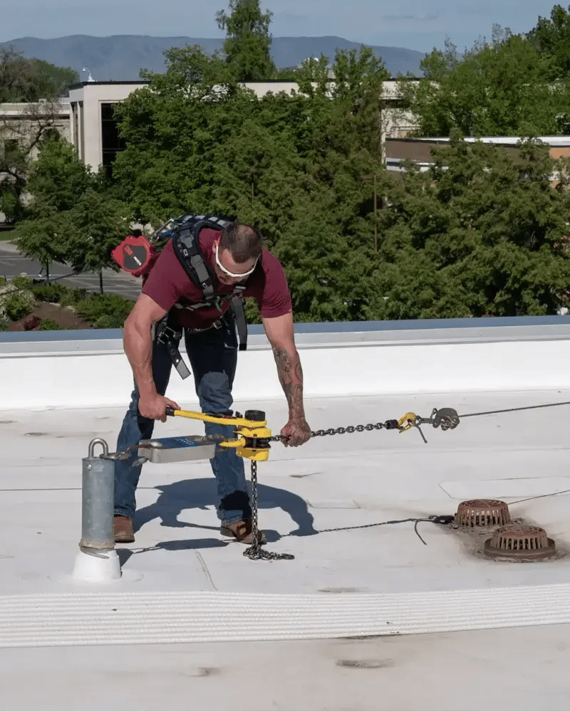 fall protection anchor testing