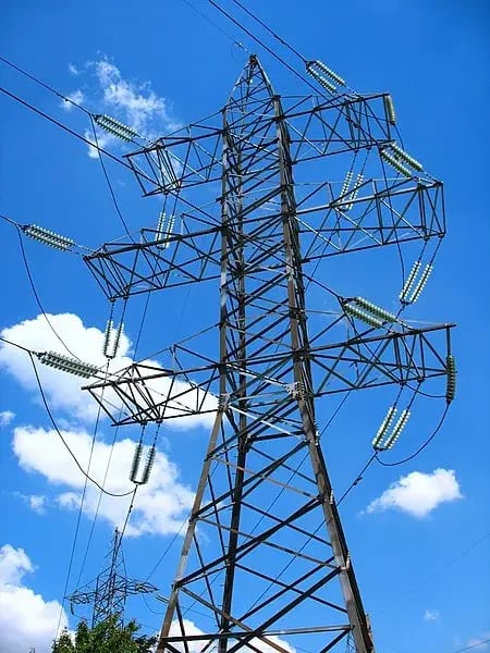overhead powerline
